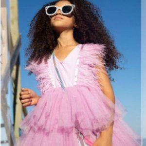 Feather Dress, girls size 9-10